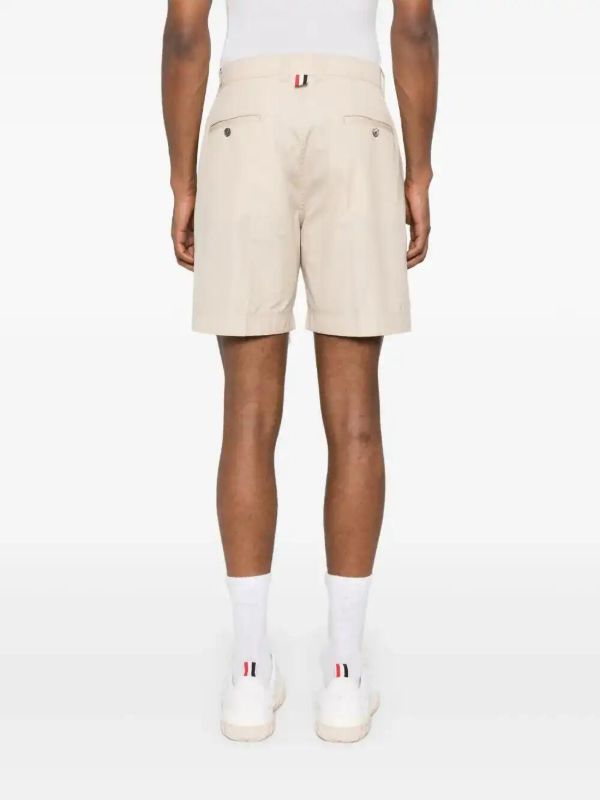 Browns Thom Browne RWB-Tab Chino Shorts | Browns Khaki Shorts