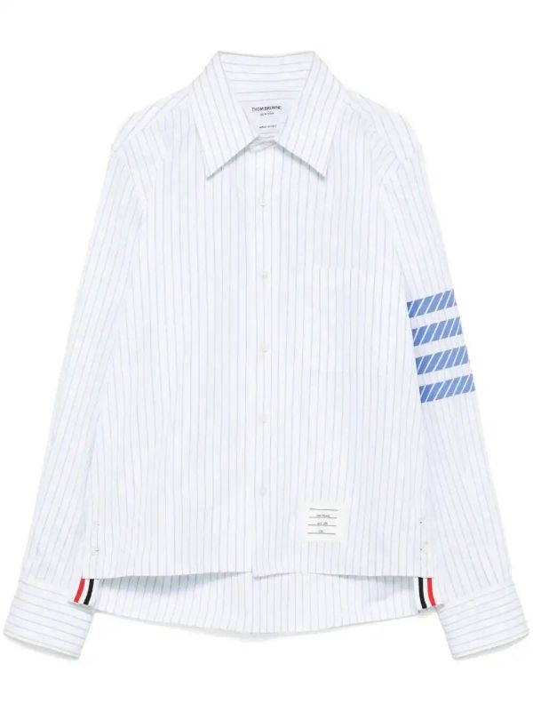 browns Thom Browne striped 4-bar shirt | Browns Shirts