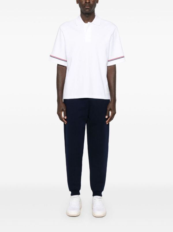 Browns Thom Browne Striped Polo Shirt | Browns Polo Shirts