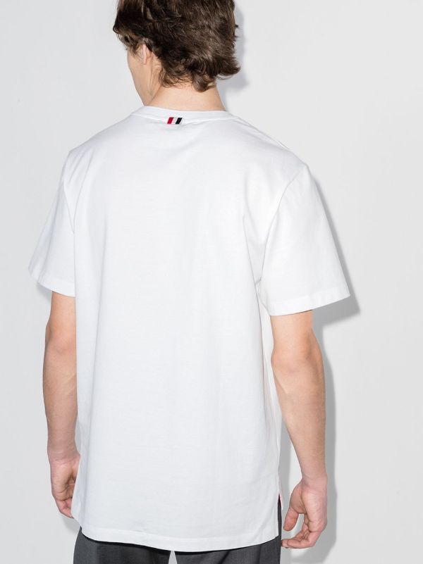 Browns Thom Browne White Cotton T-shirt | Browns T-Shirts