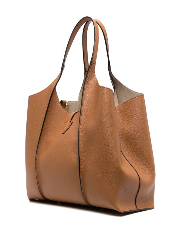 Browns Tod's Brown T Timeless Medium Leather Tote Bag | Browns Tote Bags
