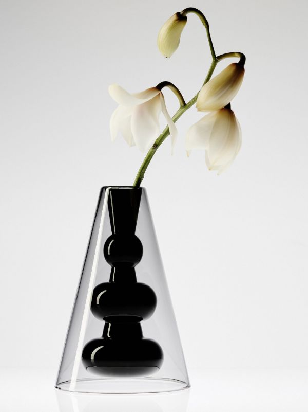 Browns Tom Dixon Black Bump Glass Vase | Browns Homeware