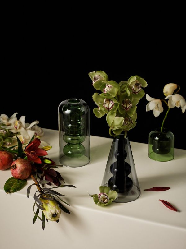 Browns Tom Dixon Black Bump Glass Vase | Browns Homeware