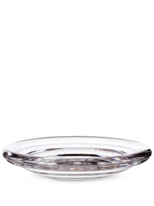 browns Tom Dixon Clear Press Glass Medium Bowl | Browns Decorative Trays & Plates