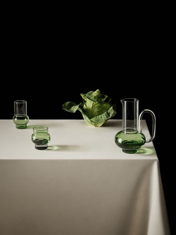 Browns Tom Dixon Green Bump Glass Jug | Browns Glassware