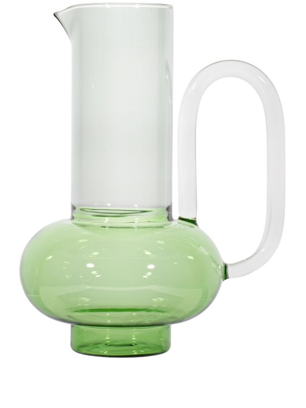 browns Tom Dixon green Bump glass jug | Browns Glassware
