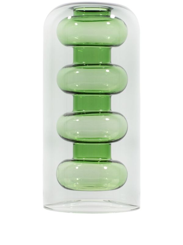 browns Tom Dixon Green Bump Tall Glass Vase | Browns Homeware