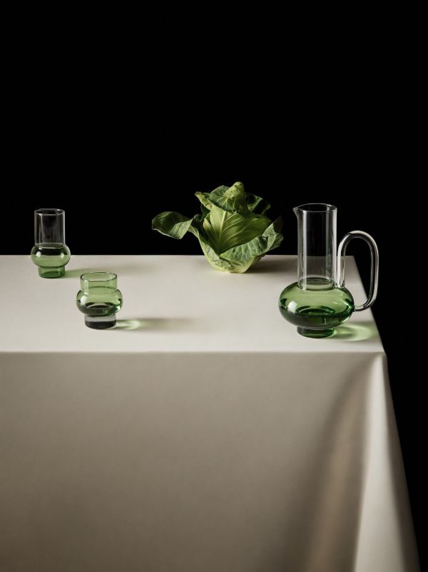 Browns Tom Dixon Green Bump Tall Glasses Set | Browns Homeware