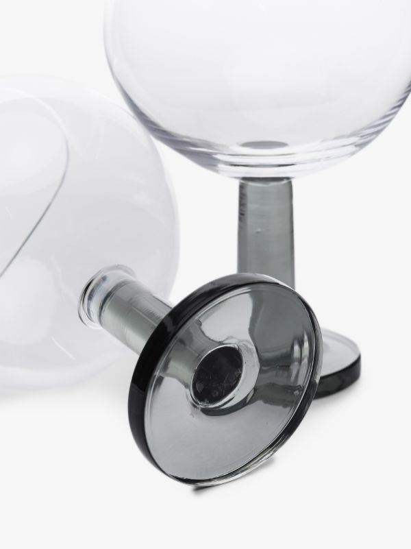 Browns Tom Dixon Grey Puck Balloon Glasses Set | Browns Glassware