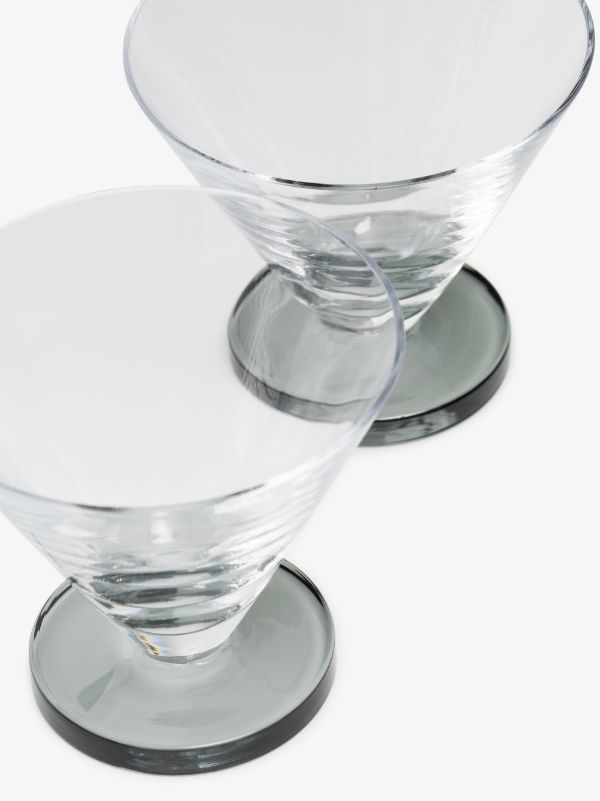 Browns Tom Dixon Grey Puck Cocktail Glass Set | Browns Glassware