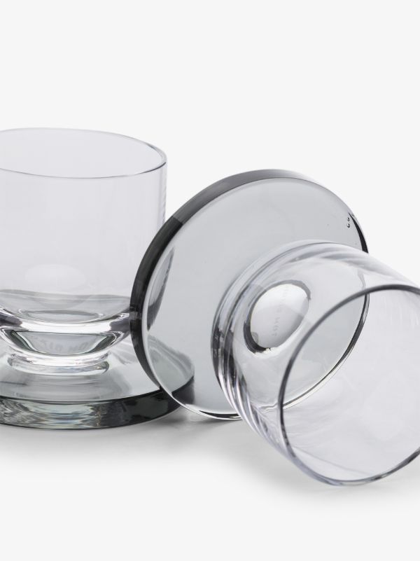 Browns Tom Dixon Grey Puck Shot Glasses Set | Browns Glassware