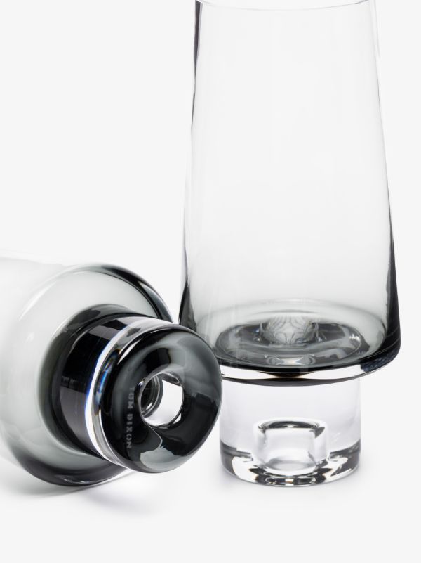 Browns Tom Dixon Grey Tank Highball Glass Set | Browns Glassware