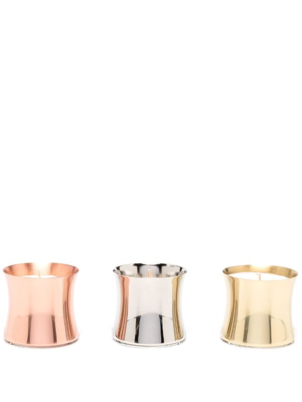 browns Tom Dixon silver-tone Eclectic candle gift set | Browns Candles