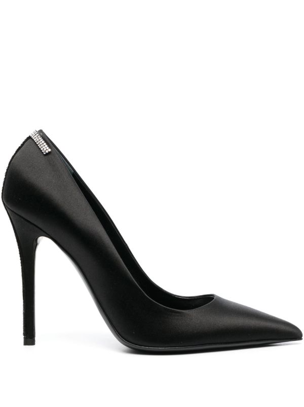 browns TOM FORD black 105 crystal satin pumps | Browns Pumps