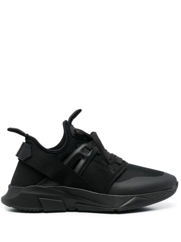 browns TOM FORD Black Jago low-top sneakers | Browns Low-Tops