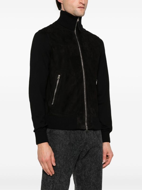 Browns TOM FORD Black Suede Jacket | Browns Leather Jackets