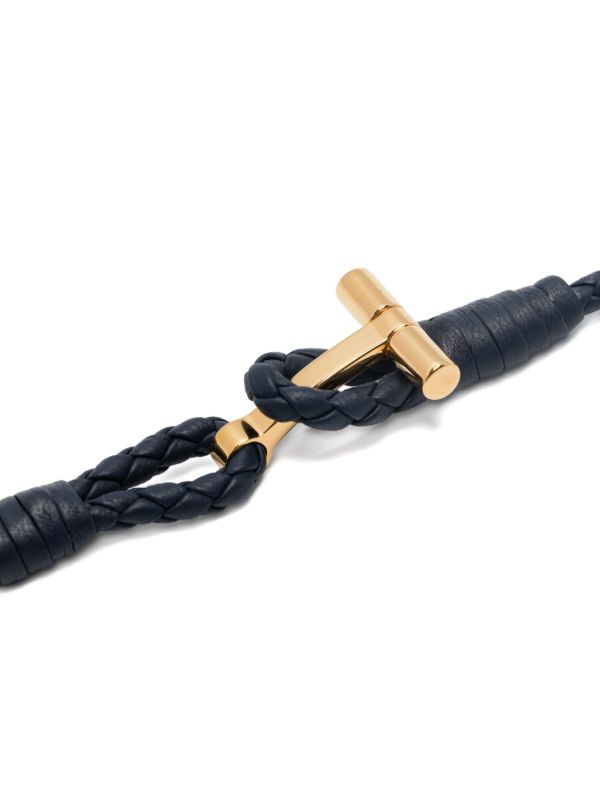 Browns TOM FORD Braided Leather Bracelet | Browns Bracelets