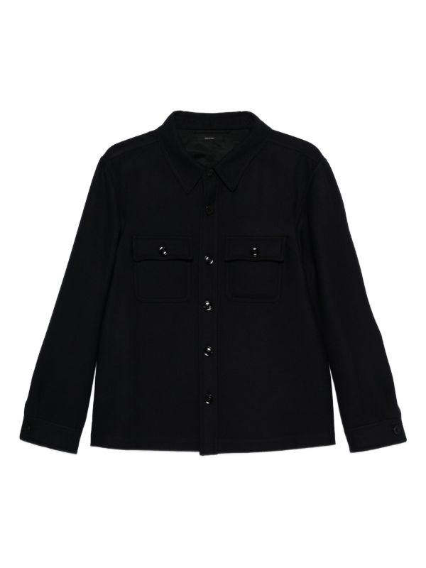 browns TOM FORD button-down flap-pocket shirt jacket | Browns Shirt Jackets