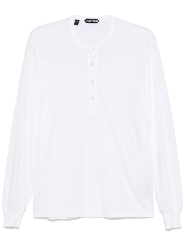 browns TOM FORD Button-Placket T-Shirt | Browns T-Shirts