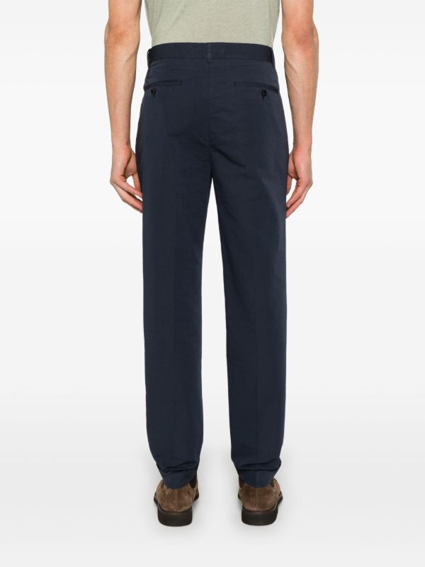 Browns TOM FORD Double-Pleated Poplin Tapered Trousers | Browns Tapered Pants