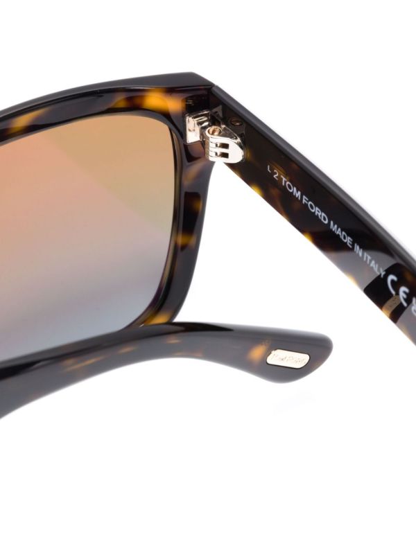 Browns TOM FORD Eyewear Brown Alberto Square-Frame Sunglasses | Browns Sunglasses