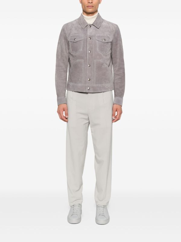 Browns TOM FORD Flap-pocket Suede Jacket | Browns Leather Jackets