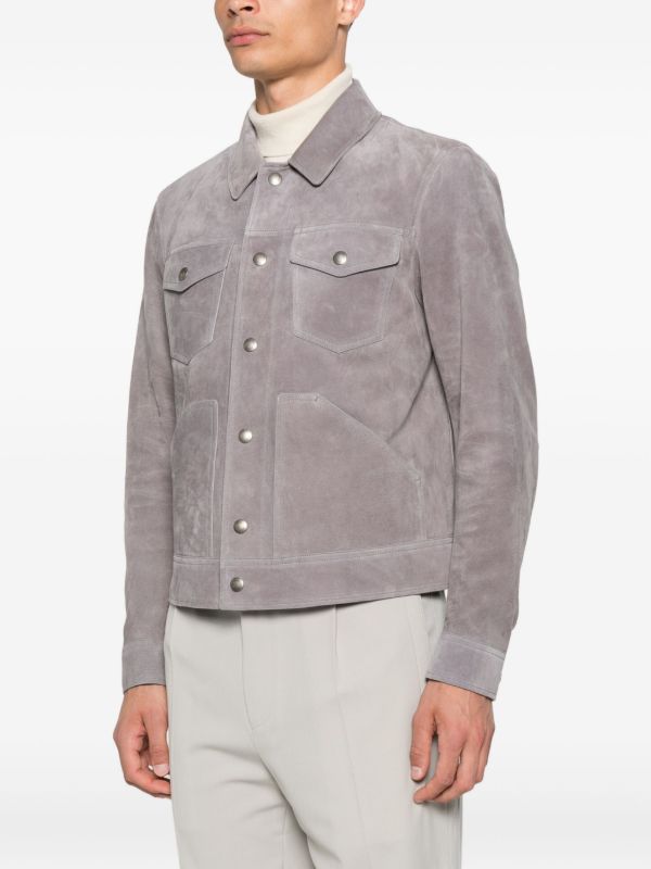Browns TOM FORD Flap-pocket Suede Jacket | Browns Leather Jackets