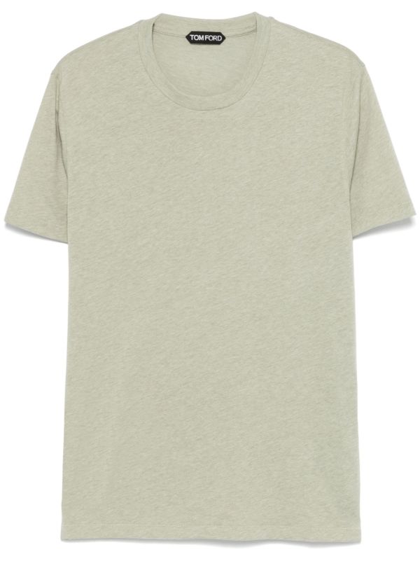 browns TOM FORD Green Mélange-Effect T-Shirt | Browns T-Shirts