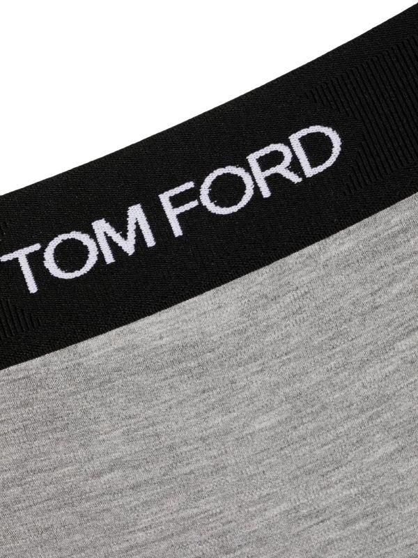 Browns TOM FORD Grey Logo Waistband Thong | Browns Panties