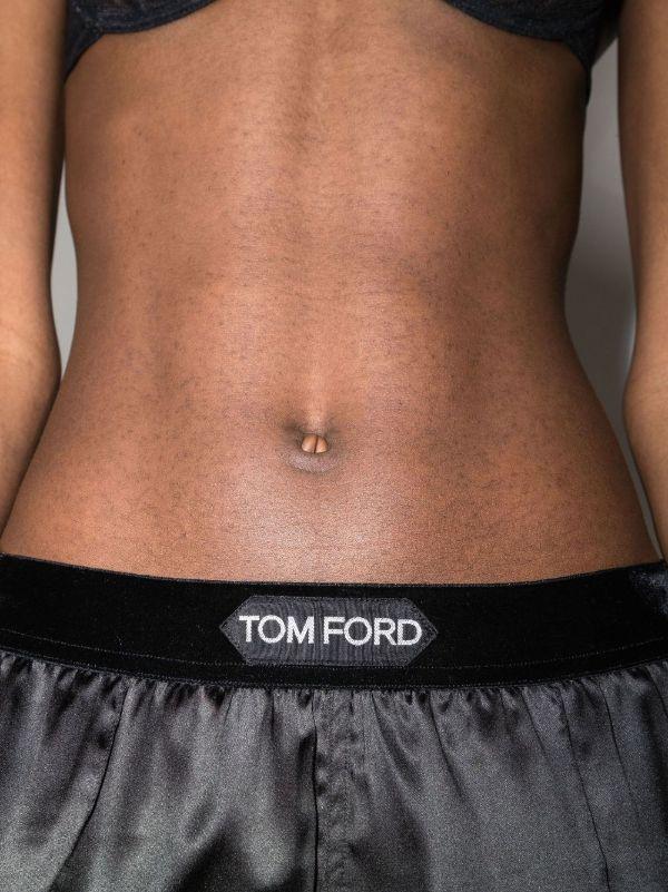 Browns TOM FORD High-waisted Straight-leg Silk Trousers | Browns Straight-Leg Pants