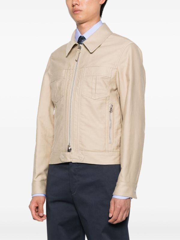 Browns TOM FORD Leather Zip-up Jacket | Browns Leather Jackets