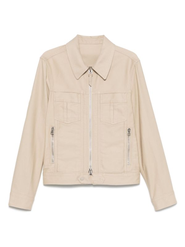 browns TOM FORD leather zip-up jacket | Browns Leather Jackets