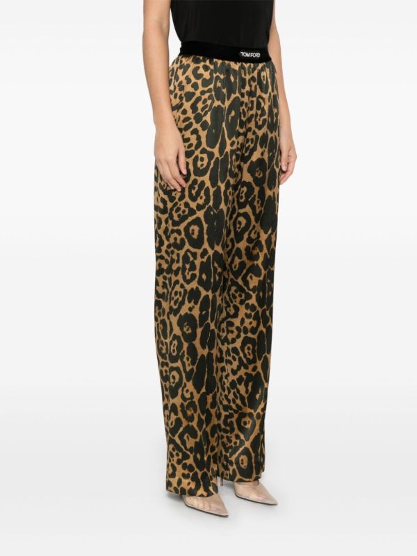 Browns TOM FORD Leopard-Print Straight Trousers | Browns Straight-Leg Pants