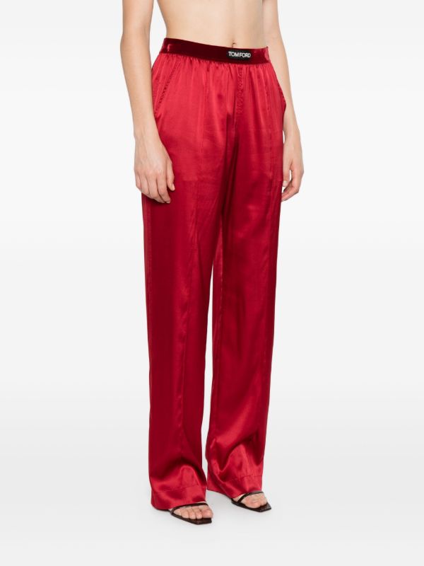 Browns TOM FORD Logo-patch Trousers | Browns Straight-Leg Pants