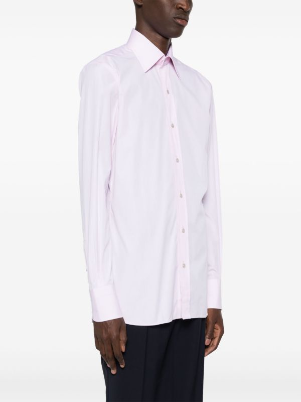 Browns TOM FORD Pink Long-Sleeve Cotton Shirt | Browns Shirts
