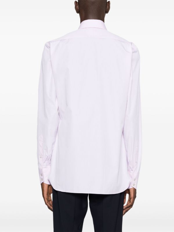 Browns TOM FORD Pink Long-Sleeve Cotton Shirt | Browns Shirts