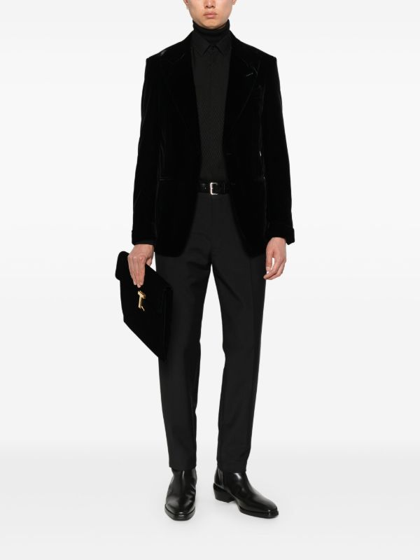 Browns TOM FORD Single-breasted Velvet Blazer | Browns Blazers
