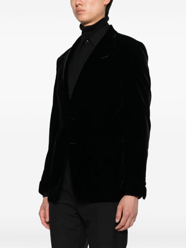 Browns TOM FORD Single-breasted Velvet Blazer | Browns Blazers