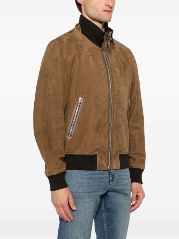 Browns TOM FORD Suede Bomber Jacket | Browns Leather Jackets