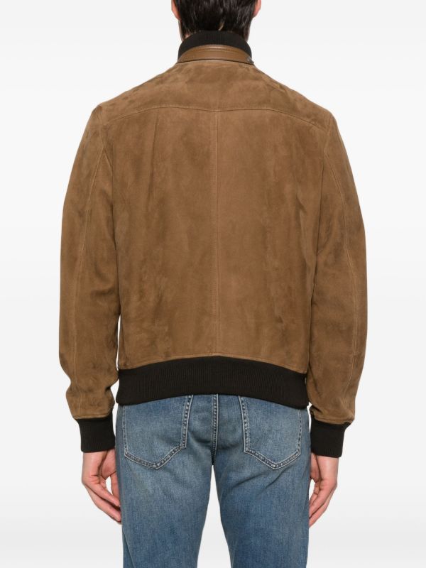 Browns TOM FORD Suede Bomber Jacket | Browns Leather Jackets
