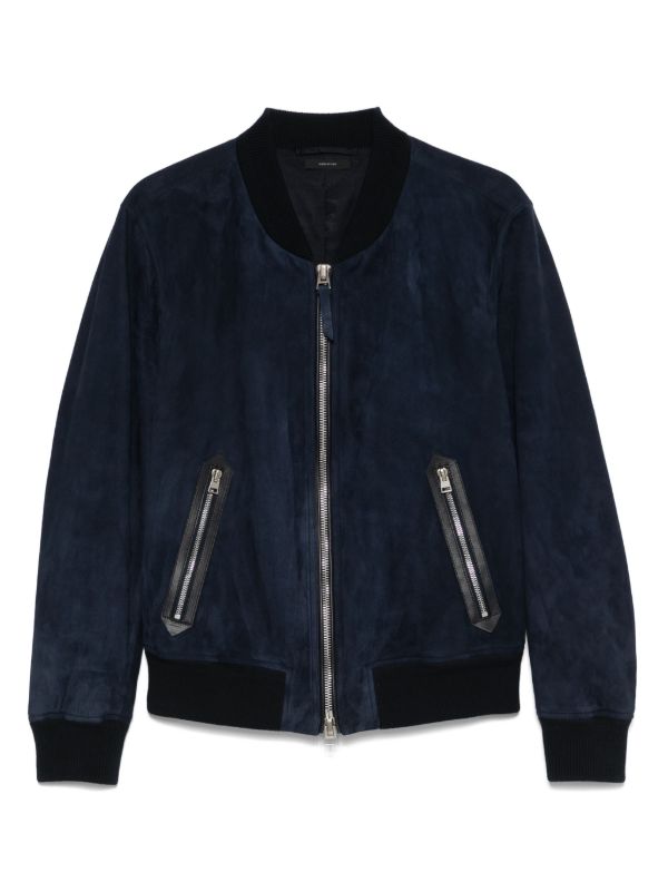 browns TOM FORD suede bomber jacket | Browns Leather Jackets
