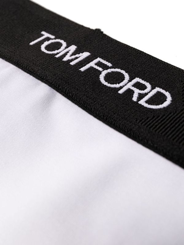 Browns TOM FORD White Logo Waistband Bikini Briefs | Browns Panties