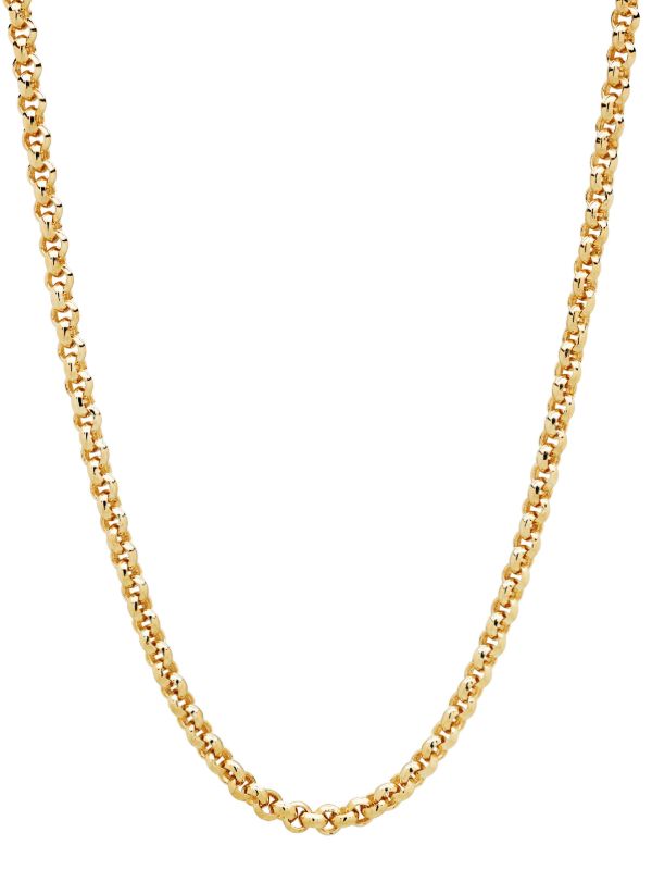 browns Tom Wood 9K Gold Plated Curb Chain Necklace | Browns Necklaces