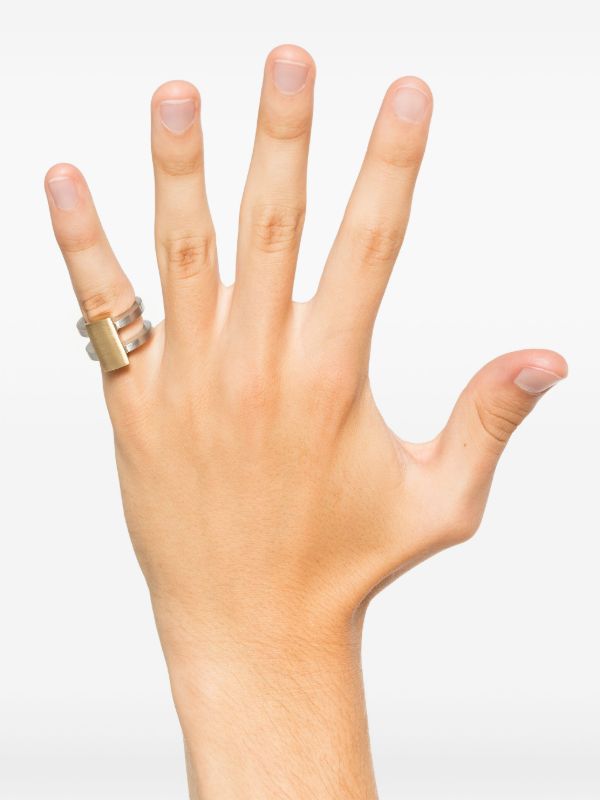 Browns Tom Wood 9K Yellow Gold And Recycled Silver Ring | Browns Rings