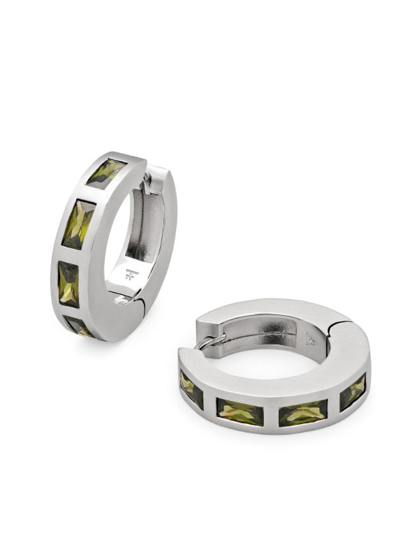 Browns Tom Wood Crystal Hoop Earrings | Browns Earrings