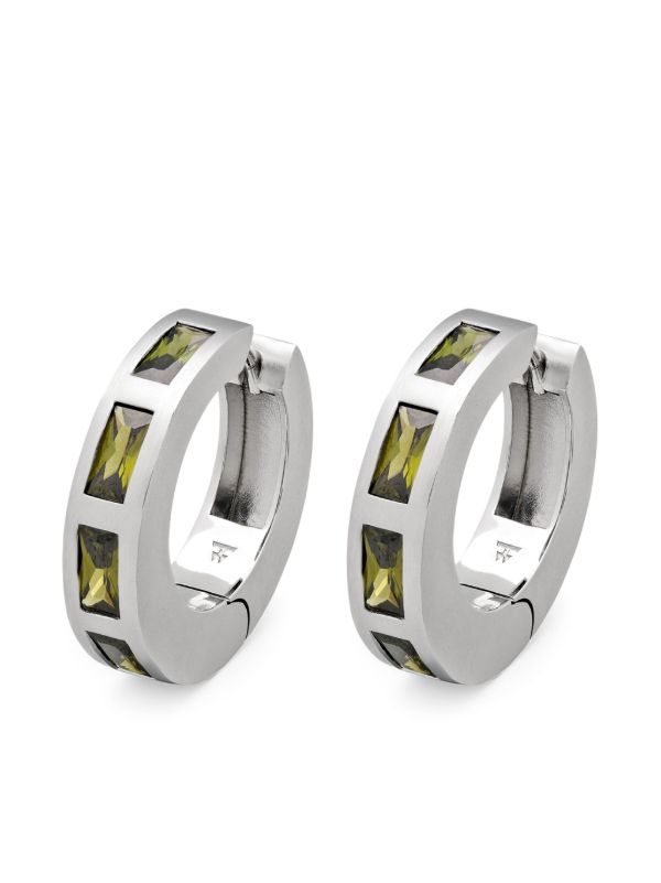 browns Tom Wood Crystal Hoop Earrings | Browns Earrings