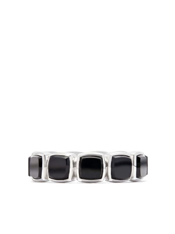 Browns Tom Wood Cushion Onyx Band Ring | Browns Rings