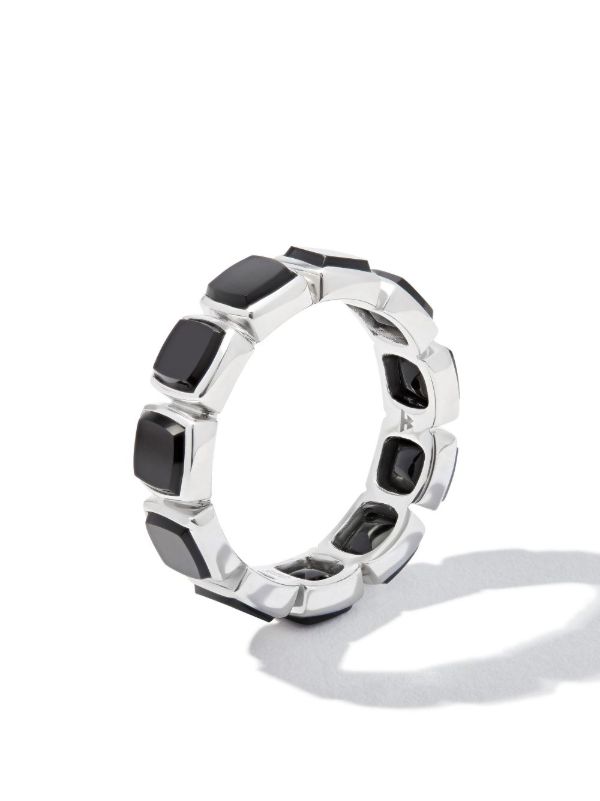 Browns Tom Wood Cushion Onyx Band Ring | Browns Rings