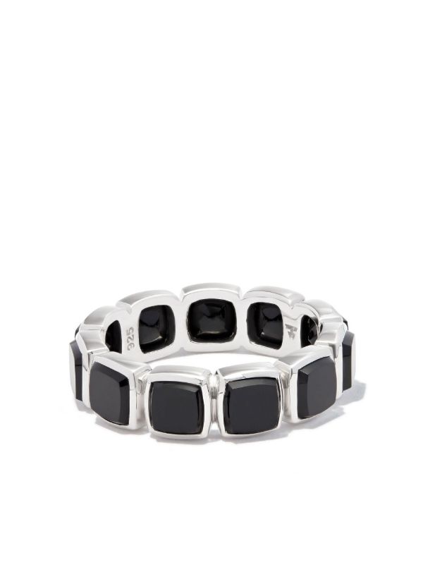 browns Tom Wood Cushion onyx band ring | Browns Rings