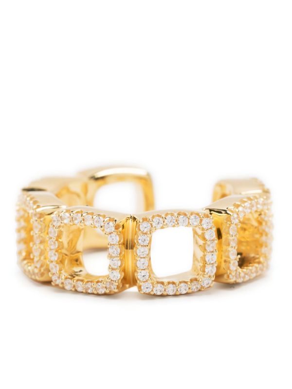 Browns Tom Wood Gold-plated Cushion Open Crystal Single Ear Cuff | Browns Earrings